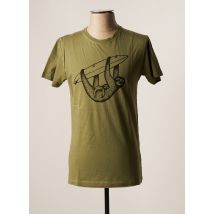 STEP ART - T-shirt vert en coton - Homme - Taille S - Modz