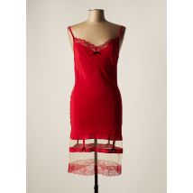RITRATTI - Nuisette/combinette rouge en soie - Femme - Taille 44 - Modz