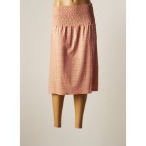 VERDISSIMA - Jupe mi-longue orange en polyester - Femme - Taille 36 - Modz