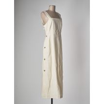 VERO MODA - Robe longue beige en lin pour femme - Taille 40 - Modz