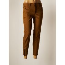 RAW-7 - Pantalon chino marron en coton pour femme - Taille W26 L32 - Modz