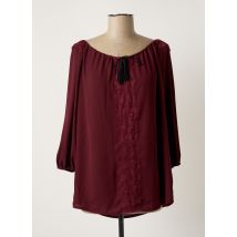 BREAL - Tunique manches longues rouge en polyester - Femme - Taille 38 - Modz