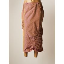 GUY DUBOUIS - Jupe longue rose en polyester - Femme - Taille 42 - Modz