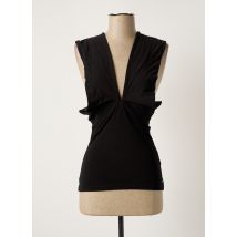 MORGAN - Top noir en coton - Femme - Taille 36 - Modz