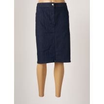 SCOTTAGE - Jupe mi-longue bleu en coton - Femme - Taille 60 - Modz