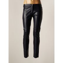 BREAL - Pantalon slim bleu en polyurethane - Femme - Taille 38 - Modz