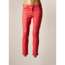 PATRICE BREAL - Pantalon 7/8 rose en coton - Femme - Taille 38 - Modz