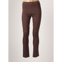 SCOTTAGE - Pantalon slim marron en coton pour femme - Taille 36 - Modz