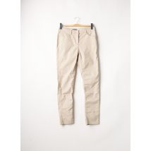 BREAL - Pantalon slim beige en coton - Femme - Taille 38 - Modz