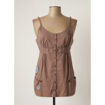 CACHE CACHE - Top marron en coton - Femme - Taille 40 - Modz