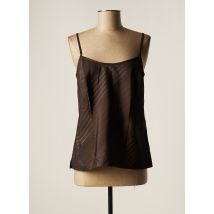 LAUREN VIDAL - Top marron en polyester - Femme - Taille 42 - Modz