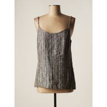 LAUREN VIDAL - Top gris en lin - Femme - Taille 40 - Modz