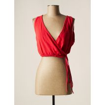 LAUREN VIDAL - Top rouge en coton pour femme - Taille 42 - Modz