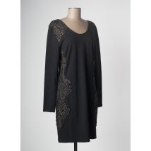 AAIKO - Robe mi-longue noir en viscose - Femme - Taille 40 - Modz