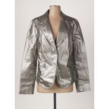 SEXY WOMAN - Veste simili cuir gris en coton - Femme - Taille 38 - Modz