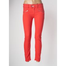 HUIT SIX SEPT - Pantalon slim rouge en coton - Femme - Taille 38 - Modz