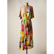 ALDO MARTIN'S - Robe mi-longue orange en viscose - Femme - Taille 38 - Modz