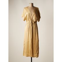 FRACOMINA - Robe mi-longue beige en viscose - Femme - Taille 40 - Modz