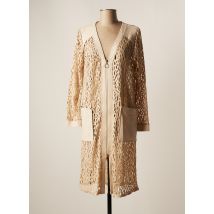 MC PLANET - Manteau long beige en polyester - Femme - Taille 38 - Modz