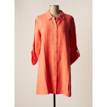 DOLCEZZA - Tunique manches longues orange en lin pour femme - Taille 42 - Modz