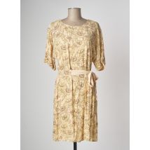 YAYA - Robe mi-longue beige en viscose - Femme - Taille 38 - Modz