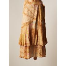 YAYA - Jupe mi-longue beige en viscose - Femme - Taille 38 - Modz