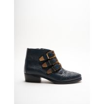 ANY BOOTS - Bottines/Boots bleu en cuir - Femme - Taille 36 - Modz