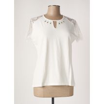 TELMAIL - T-shirt beige en viscose - Femme - Taille 62 - Modz