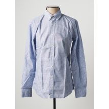 HUGO BOSS - Chemise manches longues bleu en coton pour homme - Taille L - Modz