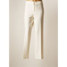 AN II VITO - Pantalon droit beige en polyester - Femme - Taille 48 - Modz
