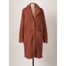 KAFFE - Manteau long marron en polyester - Femme - Taille 38 - Modz
