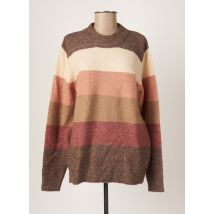 KAFFE - Pull marron en acrylique - Femme - Taille 42 - Modz