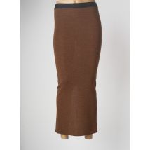 HUMILITY - Jupe longue marron en acrylique - Femme - Taille 36 - Modz