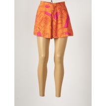 TEMPERATURA - Short orange en polyester - Femme - Taille 36 - Modz