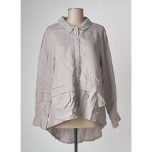 KOKOMARINA - Tunique manches longues gris en lin - Femme - Taille 40 - Modz