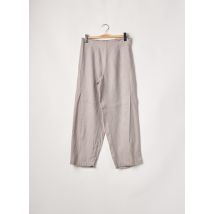 KOKOMARINA - Pantalon droit gris en lin - Femme - Taille 34 - Modz