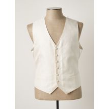 GRÈGE - Gilet sans manche beige en soie - Homme - Taille XXL - Modz