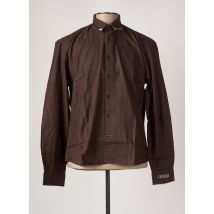 COMPTOIR DU RUGBY - Chemise manches longues marron en coton - Homme - Taille L - Modz