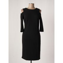 ESQUALO - Robe mi-longue noir en coton - Femme - Taille 38 - Modz