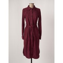 LOTFY MANNER - Robe mi-longue rouge en polyester - Femme - Taille 34 - Modz