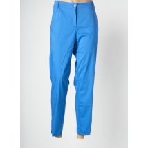 MALOKA - Pantalon droit bleu en coton pour femme - Taille 46 - Modz