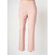 LOFTY MANNER - Pantalon droit rose en polyester - Femme - Taille 38 - Modz
