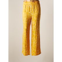 ONE STEP - Pantalon large jaune en viscose pour femme - Taille 44 - Modz