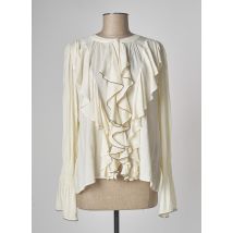 HOTEL PARTICULIER - Chemisier beige en viscose - Femme - Taille 36 - Modz