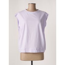SUNCOO - T-shirt violet en coton pour femme - Taille 36 - Modz