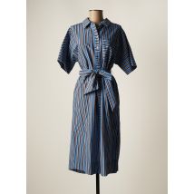 SUNCOO - Robe mi-longue bleu en viscose - Femme - Taille 34 - Modz