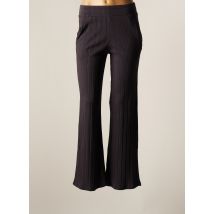 PAN - Pantalon flare gris en coton - Femme - Taille 36 - Modz