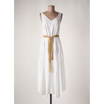 OTTOD'AME - Robe longue blanc en lin pour femme - Taille 36 - Modz