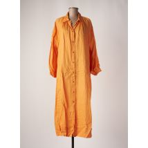 OTTOD'AME - Robe longue orange en lin - Femme - Taille 42 - Modz