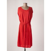 DES PETITS HAUTS - Robe pull orange en lin pour femme - Taille 40 - Modz